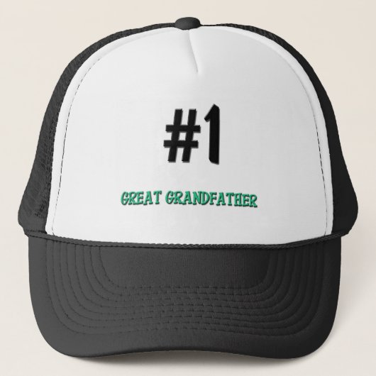 Nr. 1 groß - Großvater Truckerkappe (Vorderseite)