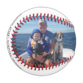 Nr. 1 Opa Personalisiert Foto Baseball (Vorderseite Links)