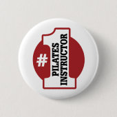 Nr. 1 Pilates Lehrer Button (Vorderseite)