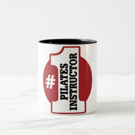 Nr. 1 Pilates Lehrer Zweifarbige Tasse