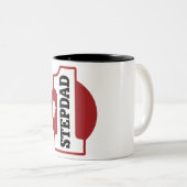 Nr.1 Stepdad Zweifarbige Tasse (VorderseiteRechts)
