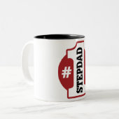 Nr.1 Stepdad Zweifarbige Tasse (Vorderseite Links)