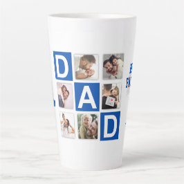 Nr. 1 Vater 6 Fotocollage Happy Vatertag Blau Milchtasse