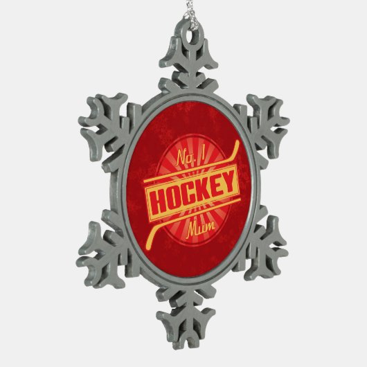 Nr. 1 Weihnachtsbaumdekoration Schneeflocken Zinn-Ornament (Links)