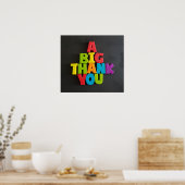 Nr.: 202 EIN GROSSER DANK, DASS IHR Poster von TFD (Küche)