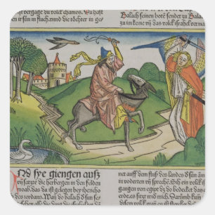 Nr. 22 20-35 Balaams sprechenEsel, vom 'N Quadratischer Aufkleber