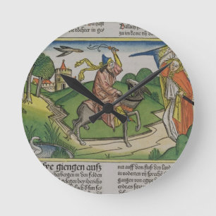 Nr. 22 20-35 Balaams sprechenEsel, vom 'N Runde Wanduhr