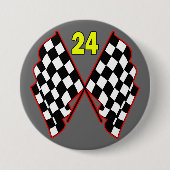 Nr. 24 und Zielflaggen Button (Vorderseite)