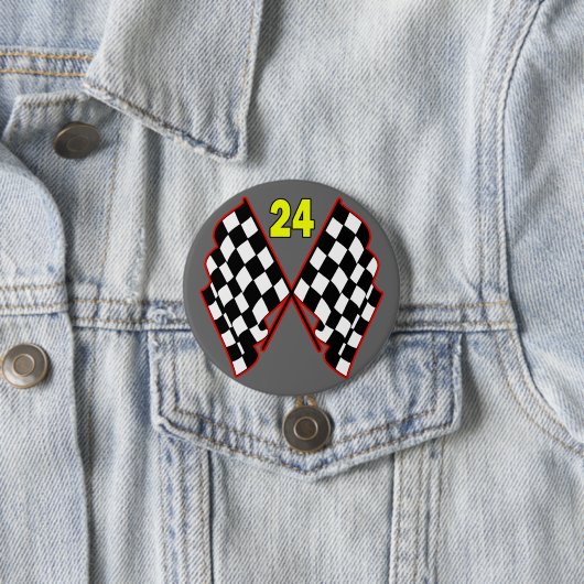 Nr. 24 und Zielflaggen Button (Beispiel)