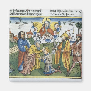 Nr. 27 18-23 Moses legt seine Hand nach Joshua, Magnet