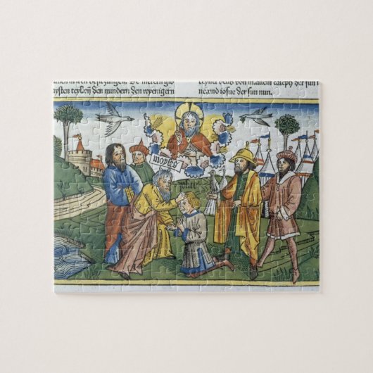 Nr. 27 18-23 Moses legt seine Hand nach Joshua, Puzzle (Horizontal)