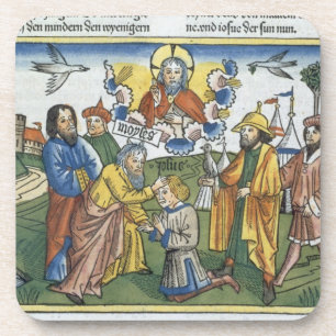 Nr. 27 18-23 Moses legt seine Hand nach Joshua, Untersetzer
