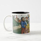 Nr. 27 18-23 Moses legt seine Hand nach Joshua, Zweifarbige Tasse (Links)
