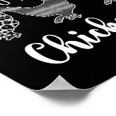 Nr. 2/2, Nur ein Mädchen, das Hühner Liebe, lustig Poster (Ecke)