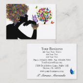 Nr. 2 Ihre Visitenkarte - Blumenschmetterlingsprof (Vorne/Hinten)