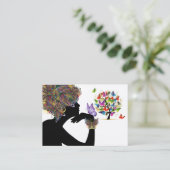 Nr. 2 Ihre Visitenkarte - Blumenschmetterlingsprof (Stehend Vorderseite)