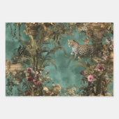 Nr. 2 Lush Verziert Scene Leopard Foliage Geschenkpapier Set (Vorderseite)