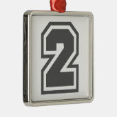 Nr. 2 ornament aus metall (Rechts)