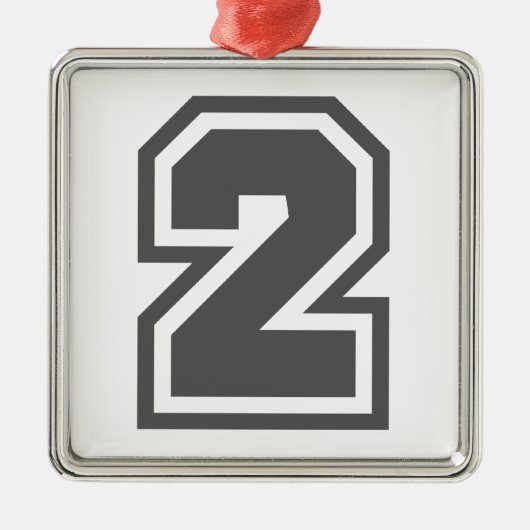 Nr. 2 ornament aus metall (Vorne)