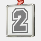 Nr. 2 ornament aus metall (Links)