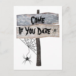 Nr. 2 Spiderweb Rustic kommen, wenn Sie es wagen, Postkarte