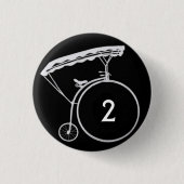 Nr. 2 Umkehrendes Abzeichen Button (Vorderseite)