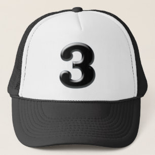 Nr. "3" truckerkappe