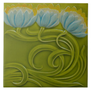 Nr. 3 von Repro German Art Nouveau Jugendstil Fliese