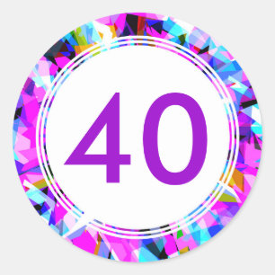 Nr. 40 - Runder Aufkleber