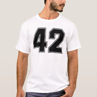 Nr. 42 frontside Druck T-Shirt