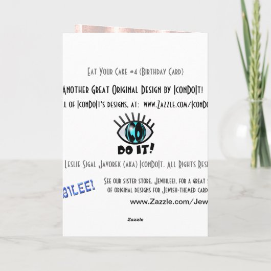 Nr. 4 (Geburtstagskarte) Karte (Rückseite)