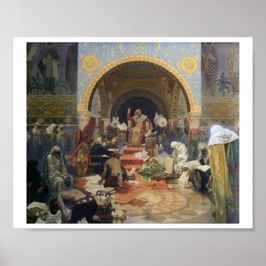 Nr. 4 The Bulgarian Zar Simeon, Mucha Poster (Vorne)