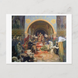 Nr. 4 The Bulgarian Zar Simeon, Mucha Postkarte