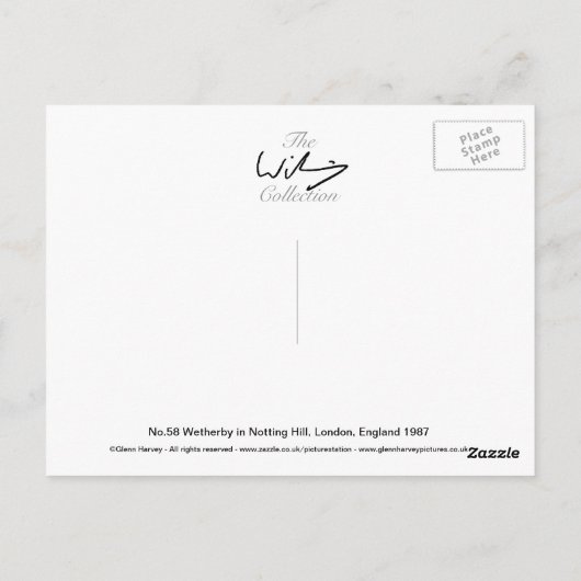 Nr. 58 Wetherby 1987 Postkarte (Rückseite)