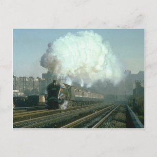Nr. 60009 verlasst die Burg von Edinburgh, wie sie Postkarte