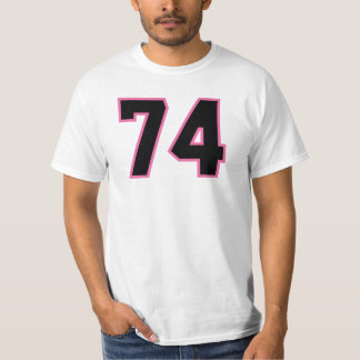 Nr. 74 Sports Jersey Pink Black Lucky No. T-Shirt