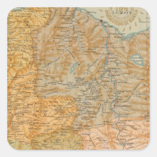 Nr. 7 Luzon Quadratischer Aufkleber