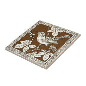 Nr. 9 der 12 Repro 1880er Minton Mocha Bird Series Fliese (Seite)
