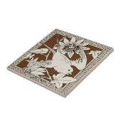 Nr. 9 der 12 Repro 1880er Minton Mocha Bird Series Fliese (Seite)