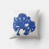 Nr. 9- Seekunstdekor der blauen Meerespflanze Kissen (Rückseite)