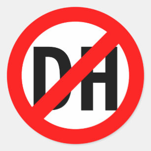 Nr. DH Runder Aufkleber