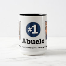 Nr. eine Abuelo 2 Gewohnheits-Foto-Tasse