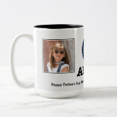 Nr. eine Abuelo 2 Gewohnheits-Foto-Tasse Zweifarbige Tasse (Links)