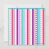 Nr. eine, erste Geburtstags-Party Einladung (Rückseite)