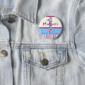 Nr. eine, erster Geburtstags-Knopf Button (Beispiel)