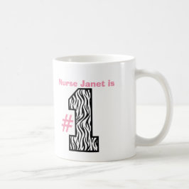 Nr. eine KRANKENSCHWESTER großes gemustertes Kaffeetasse