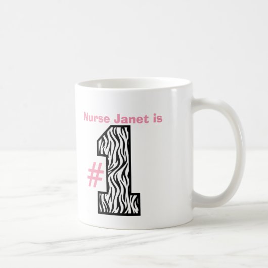 Nr. eine KRANKENSCHWESTER großes gemustertes Kaffeetasse (Rechts)