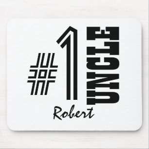 Nr. eine ONKEL modernes Schwarzweiss-Geschenk Mousepad