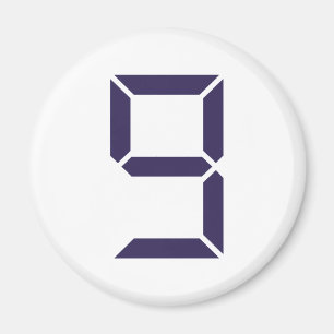 Nr. - neun - 9 magnet