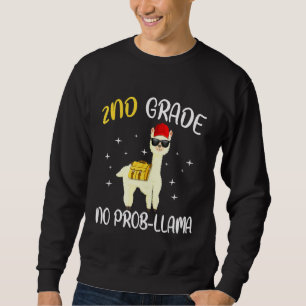 Nr. Prob Llama der zweiten Klasse zurück zur Schul Sweatshirt